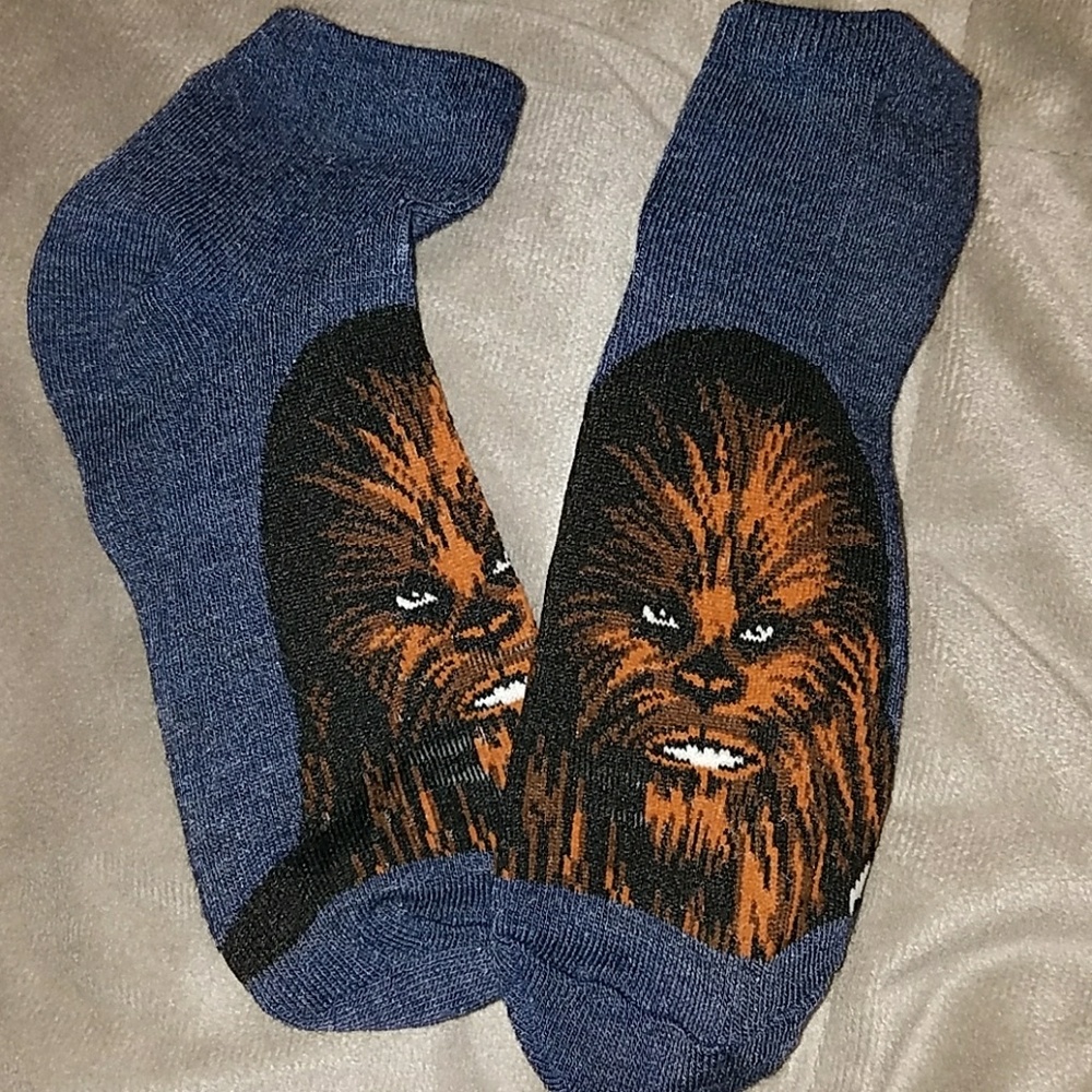 Chewbacca star wars ankle socks